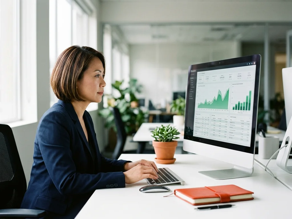 Analyse d'un tableau de bord affichant la croissance du trafic organique pour des fiches produits.